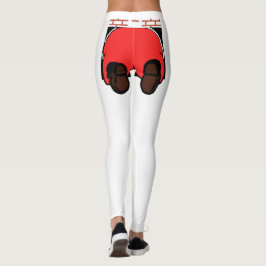Santa Hintern Leggings White