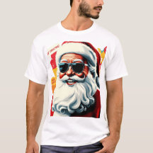 SANTA HIPSTER T - SHIRT