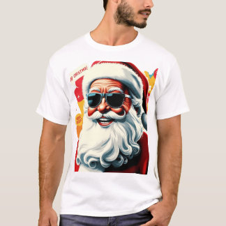 SANTA HIPSTER T - SHIRT