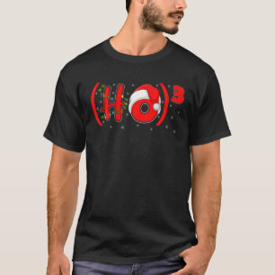 Santa HO HO3 Leuchtender Mathematiklehrer Weihnach T-Shirt