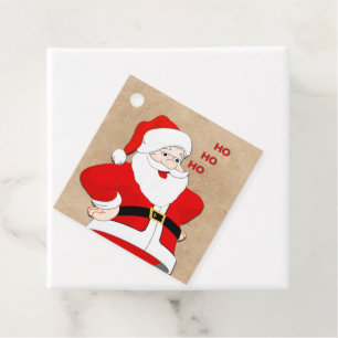 Santa Ho Ho Ho Favor Tags Geschenkanhänger