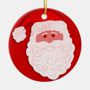 Santa "Ho Ho Ho Frohe Weihnachten" Ornament