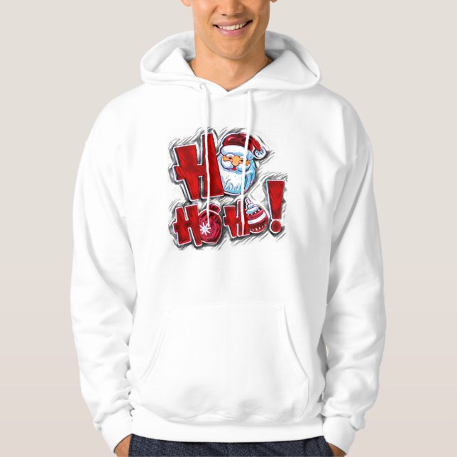 Santa ho ho ho hoodie (Vorderseite)