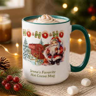 Santa Ho-Ho-Ho Personalisiert-Kaffee-Tasse Tasse