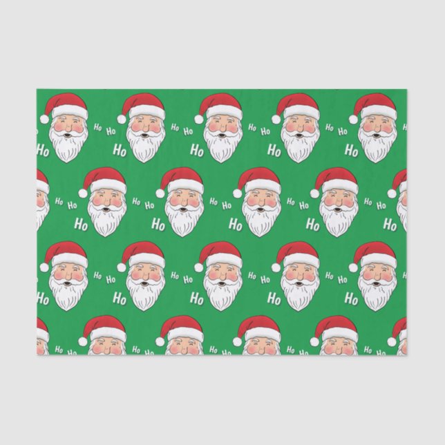 Santa (Ho, Ho, Ho) Seidenpapier (Vorderseite)