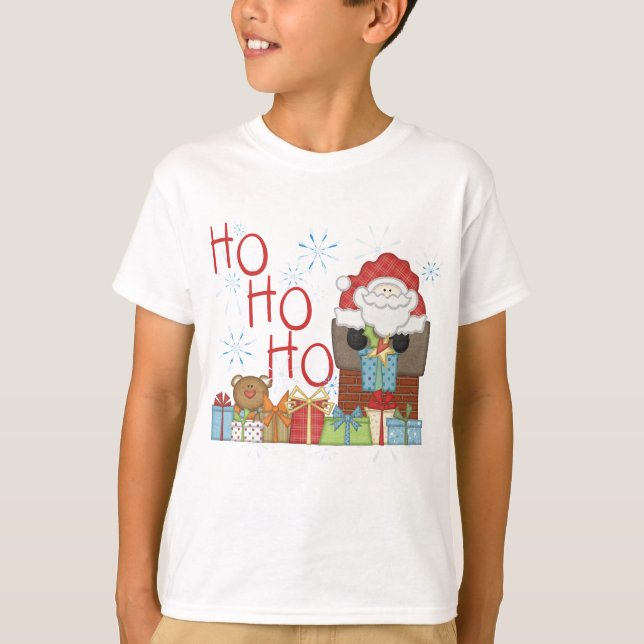Santa Ho Ho Tshirts und Geschenke (Vorderseite)