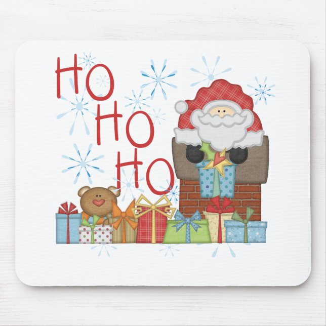 Santa Ho Ho Tshirts und Geschenke Mousepad (Vorne)