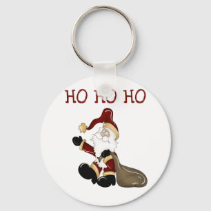 Santa HO HO Tshirts und Geschenke Schlüsselanhänger