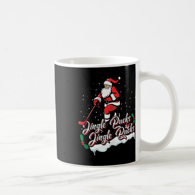 Santa Hockey Player Eishockey Xmas Sportfest Kaffeetasse (Rechts)