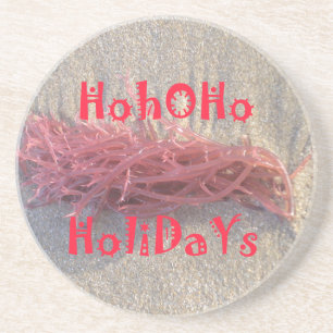 Santa HoHoHo Frohe Weihnachten aus den Farben am S Untersetzer