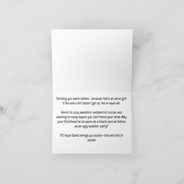 Santa Holding Angelpol by shack Weihnachten (Innenseite)