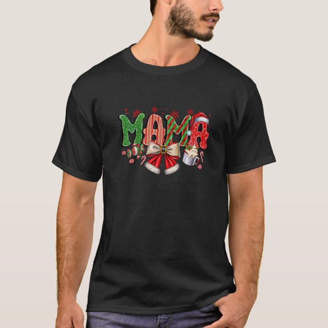 Santa Hot Cocoa Premium  T-Shirt (Vorderseite)