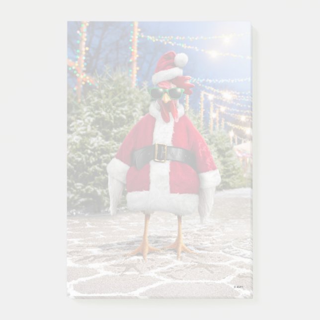 Santa Huhn Post-it Klebezettel (Vorderseite)