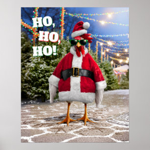 Santa Huhn Poster
