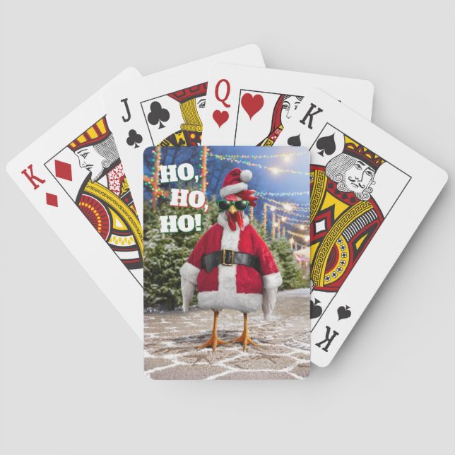Santa Huhn Spielkarten (Rückseite)