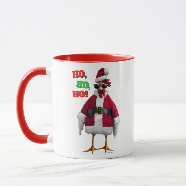 Santa Huhn Tasse (Links)