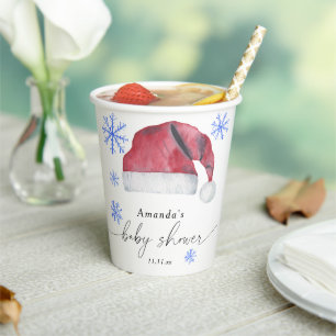 Santa Hut - Babyparty Pappbecher