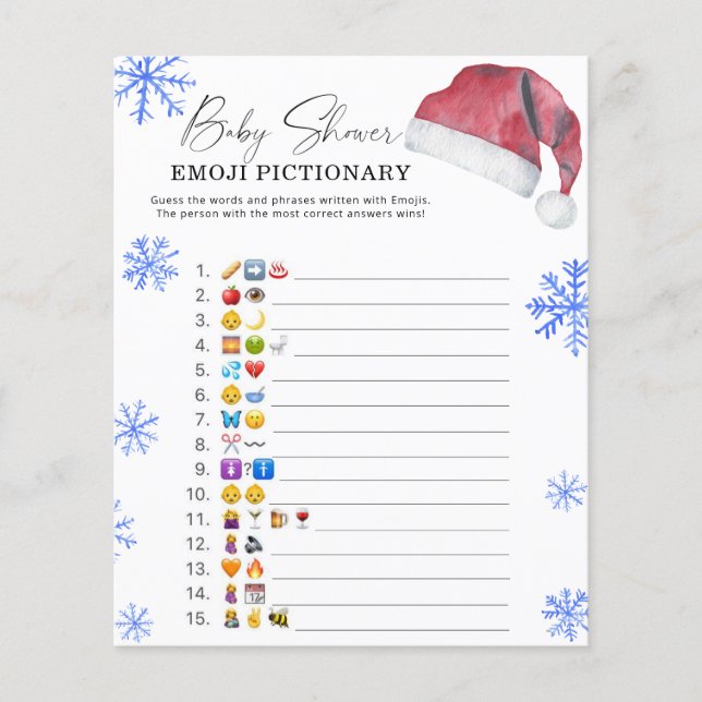 Santa-Hut - Emoji-Spiel (Vorderseite)
