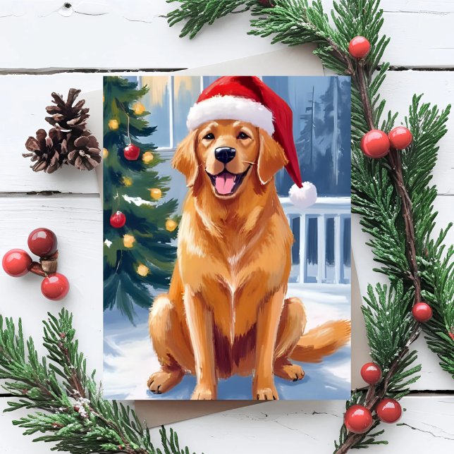 Santa-Hut Labrador | Frohe Weihnachten Hundebild (Von Creator hochgeladen)