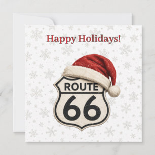 Santa-Hut Route 66 Weihnachtsgrüße