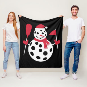 Santa-Hut-Schneemann-Familie-Weihnachten-passende Fleecedecke