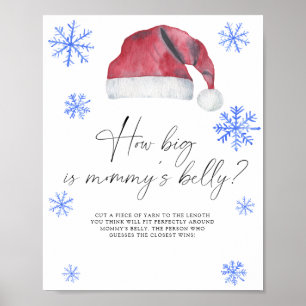 Santa Hut - wie groß ist Mamas Bauch Spiel Poster