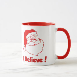 Santa I glaube Weihnachten Tasse