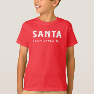 Santa I kann Ihnen einen schönen Urlaub erklären T-Shirt