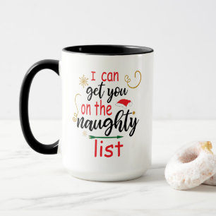 Santa I kann Sie auf der lustigen Liste lustige We Tasse