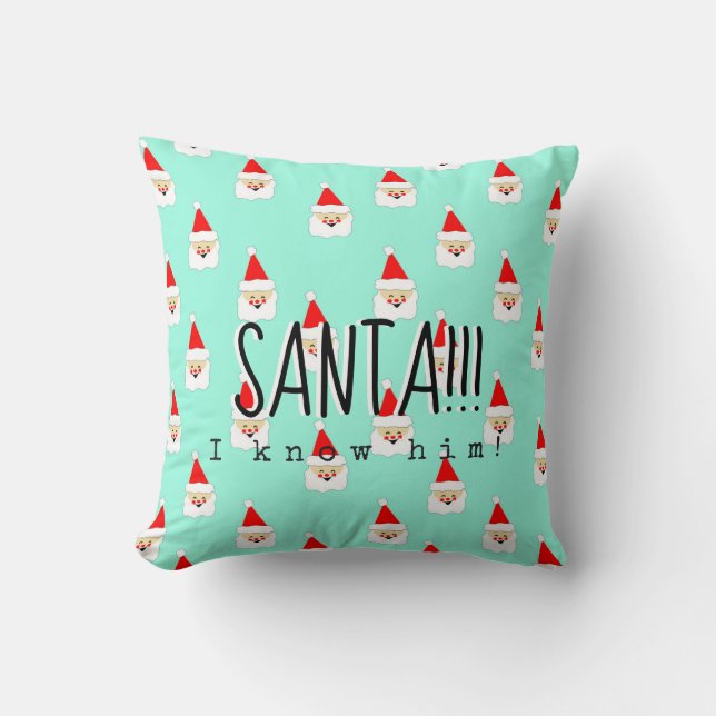 Santa i kenne ihn elf Film Zitat Mitte Jahrhundert Kissen (Vorderseite)