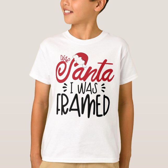 Santa I war Gerahmt T-Shirt (Vorderseite)