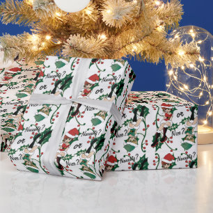 Santa I war unheimlich? oder Nizza? -Weihnachtsm Geschenkpapier