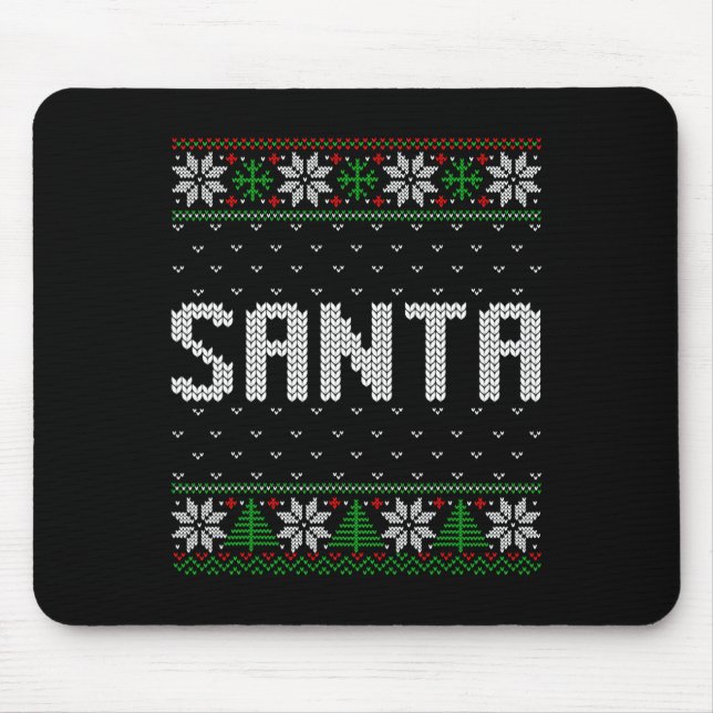 Santa Ich bin so gut Santa Came zweimal Paare Ugly Mousepad (Vorne)