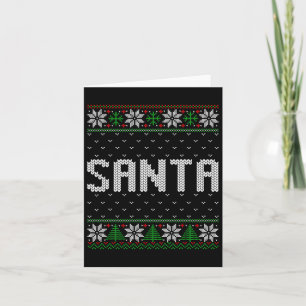 Santa Ich bin so gut Santa kam zweimal Paare Hässl Karte