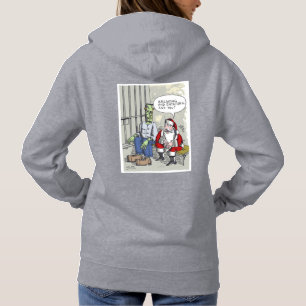 Santa Im Gefängnis Frauen grau vivd Kapuzenpullove Hoodie