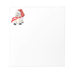 Santa im Stiefel Notizblock