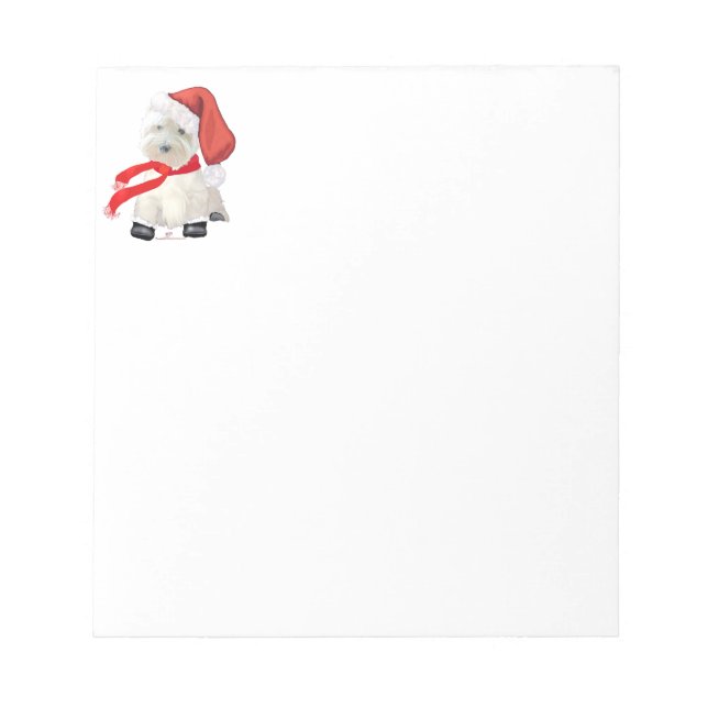 Santa im Stiefel Notizblock (Vorderseite)