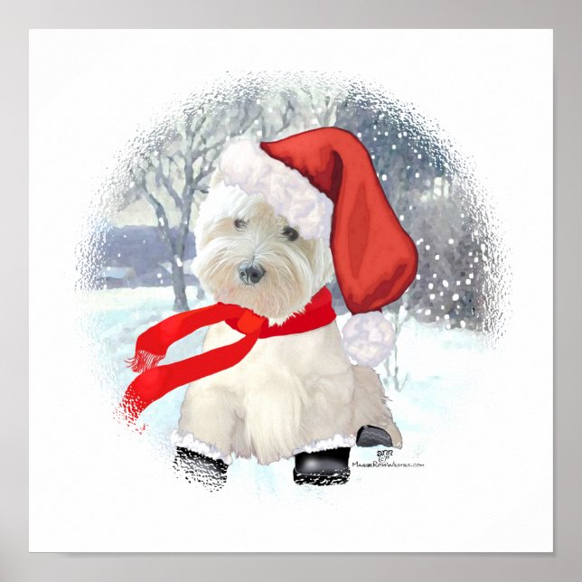 Santa im Stiefel Poster (Vorne)