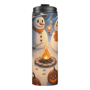 Santa im Weltraum Eine futuristische Halloween-O Thermosbecher