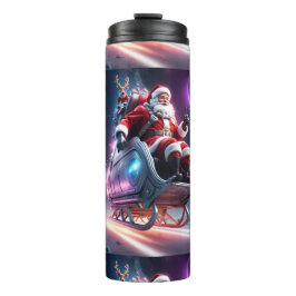 Santa im Weltraum | Eine futuristische Weihnachts- Thermosbecher