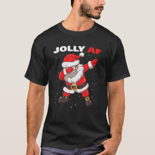 Santa in Face Mask Jolly AF ungeeignet T-Shirt