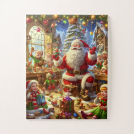 Santa in His Workshop 30 Oversized Pieces Puzzle
