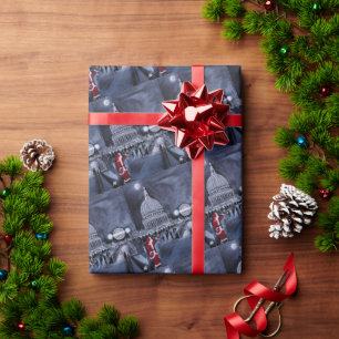 Santa in London Gemälde von Alfred Fox Geschenkpapier