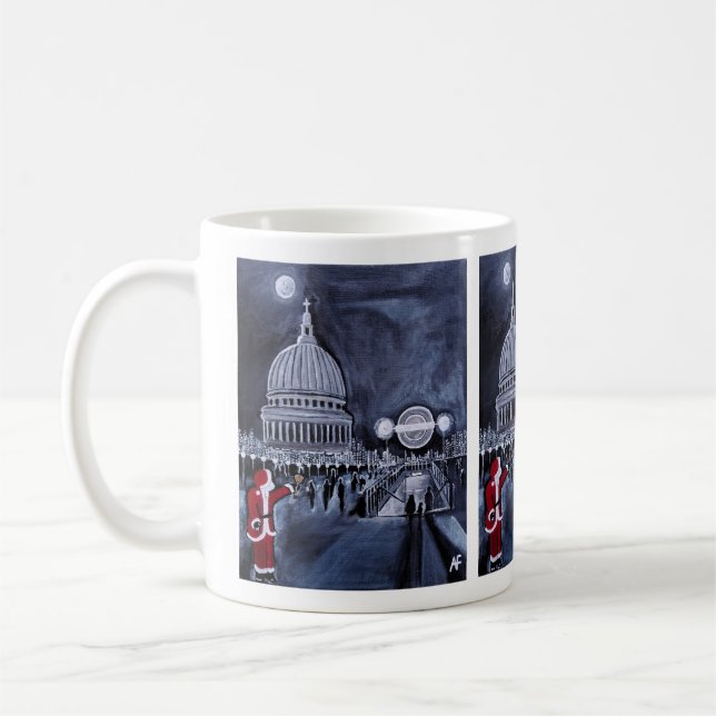 Santa in London Painting by Alfred Fox Kaffeetasse (Links)
