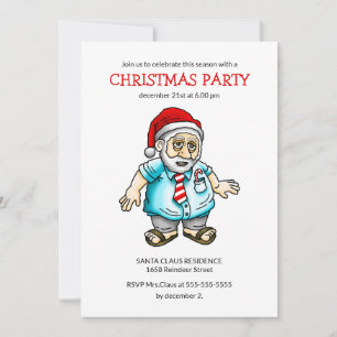 Santa-in-Sandalen-Party Einladung