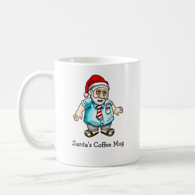 Santa in Sandals Kaffeetasse (Links)