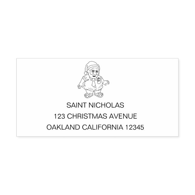 Santa in Sandals Permastempel (Design)