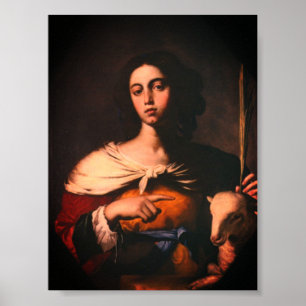 Santa Inés (von Guarino, 1650) Poster