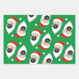 Santa is Sraight Outta Quarantäne Geschenkpapier Set