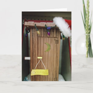 "SANTA IST AUS DEM HAUS" FEIERTAGSKARTE